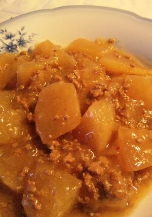 簡単！挽肉と大根とピリ辛炒め煮-レシピのメイン写真