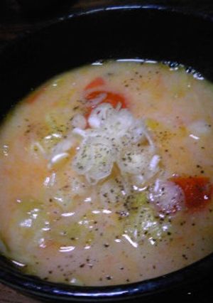 酒かすちゅうにゃん入り いつもの味噌汁-レシピのメイン写真
