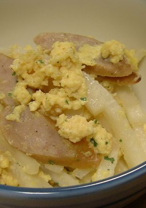 カルボナーラ風!大根のホットサラダ★゛-レシピのメイン写真