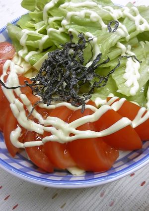 塩昆布マヨでサラダうどん☆-レシピのメイン写真