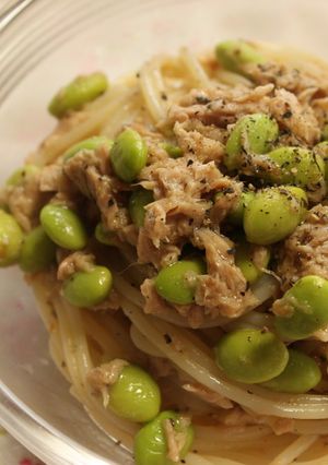 和風(　♡∀♡)♥♥♥な梅ツナパスタ-レシピのメイン写真