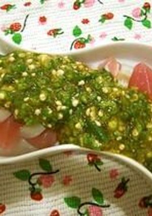 ☆マグロと蓮根のオクラソースのせ☆-レシピのメイン写真