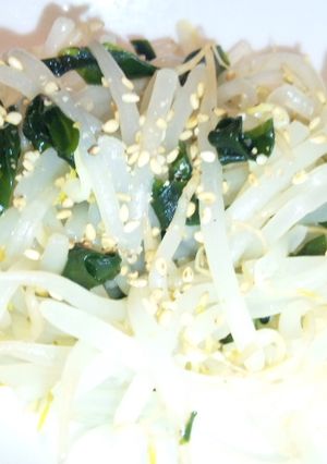 もやし☆レンチン☆鶏ガラ風味-レシピのメイン写真