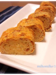 お弁当に✿肉みそとチーズの卵焼き-レシピのメイン写真