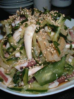 *中華風くらげとイカの酢の物*-レシピのメイン写真