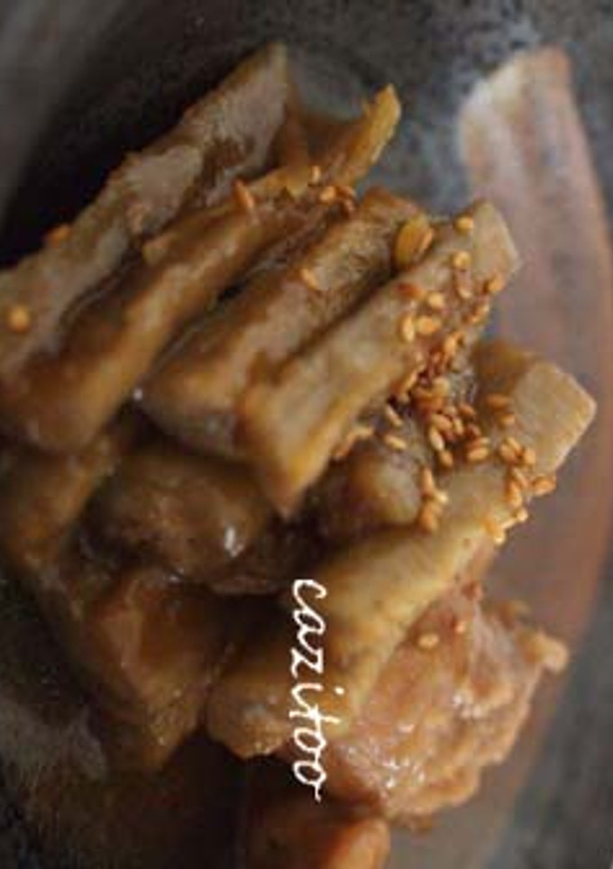 ごぼうと鶏のこっくり煮-レシピのメイン写真