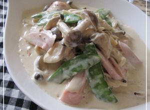 きのこの柚子マスタードクリーム煮-レシピのメイン写真