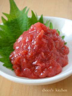 梅干し→梅肉☆まな板キレイ.*:・'°☆-レシピのメイン写真