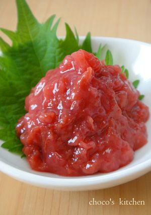 梅干し→梅肉☆まな板キレイ.*:・'°☆-レシピのメイン写真