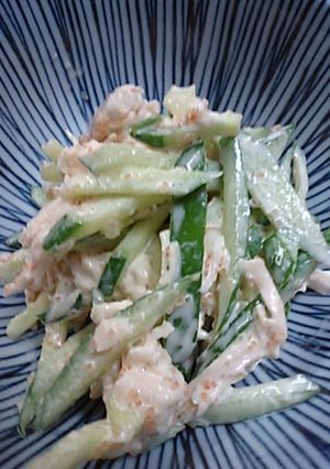 たらこソースのきゅうりサラダ-レシピのメイン写真
