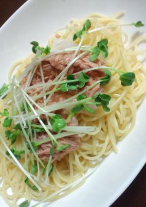 シーチキンとかいわれの和風パスタ-レシピのメイン写真