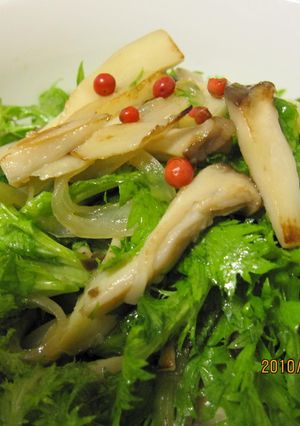 わさび菜サラダ-レシピのメイン写真