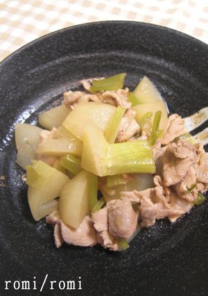 かぶと豚肉の煮物-レシピのメイン写真