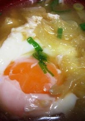 白菜のお月見汁-レシピのメイン写真