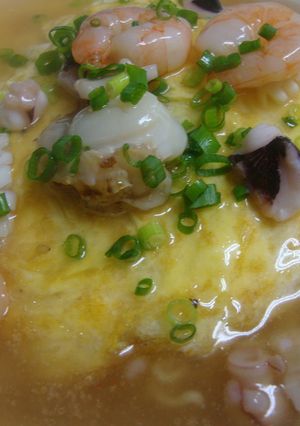 家族みんなで袋麺♪とろとろオムらーめん-レシピのメイン写真