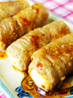 島豆腐の豚肉巻き-レシピのメイン写真