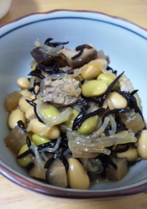 実は簡単!ヒジキと大豆の煮物-レシピのメイン写真