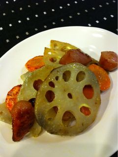 れんこんのガーリックマヨ焼き♪-レシピのメイン写真