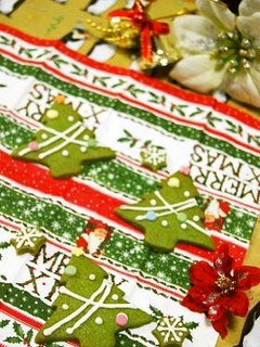 クリスマスツリーのアイシング抹茶クッキー-レシピのメイン写真