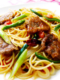 中華風牛肉パスタ-レシピのメイン写真