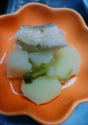 調味料は塩だけ！新巻鮭の煮物-レシピのメイン写真