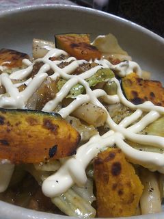 ☆超簡単☆ドライカレーの残りでサラダ-レシピのメイン写真