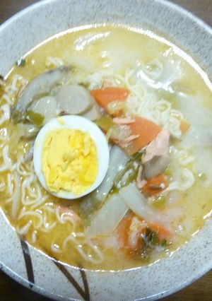 とんこつ粕汁めん-レシピのメイン写真