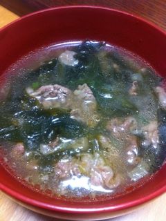 韓国風ワカメスープ-レシピのメイン写真