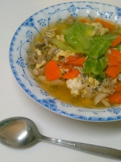 残ったレタスをあっさり食べる♪レタス~プ-レシピのメイン写真