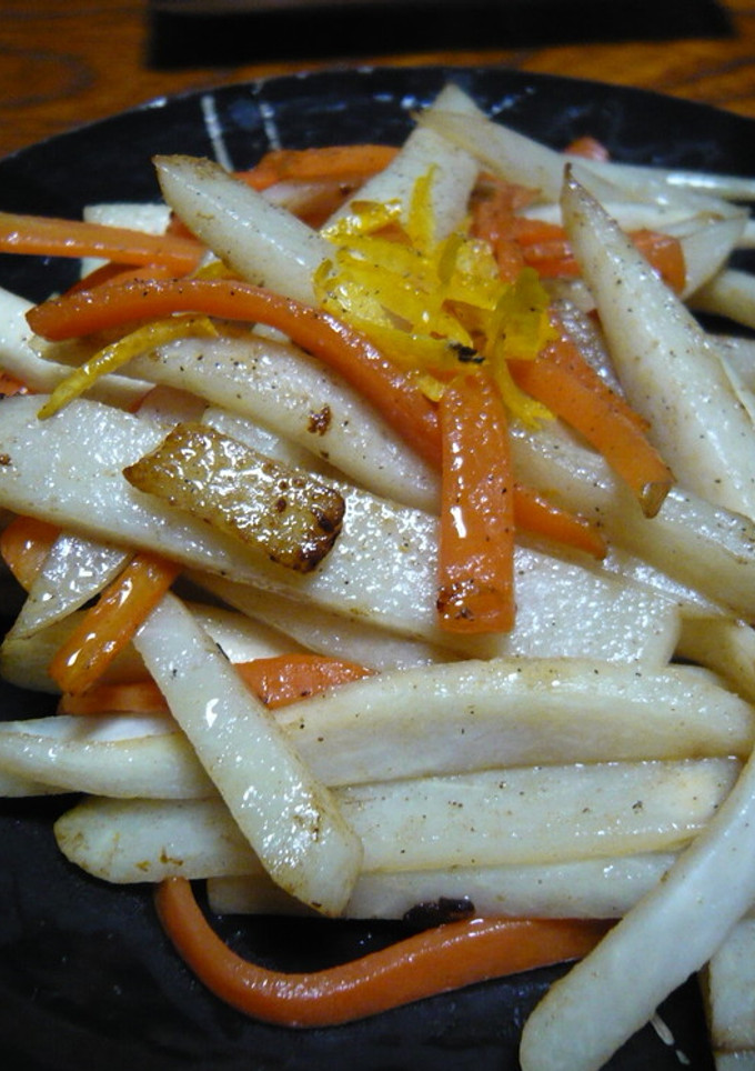 しゃきしゃき里芋の柚子風味きんぴら-レシピのメイン写真