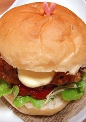黒酢チキンバーガー-レシピのメイン写真