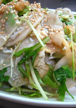 大根と水菜no味ぽんＭＩＬＤ和え-レシピのメイン写真