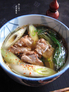 ほんのり甘い【豚葱南蛮蕎麦】年越し蕎麦も-レシピのメイン写真
