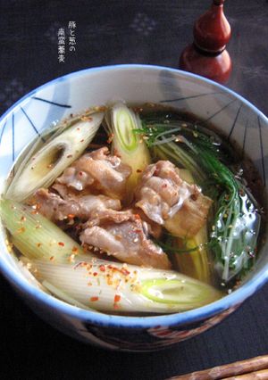 ほんのり甘い【豚葱南蛮蕎麦】年越し蕎麦も-レシピのメイン写真
