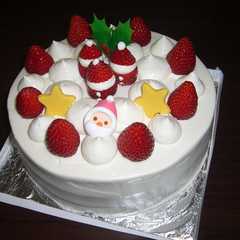 サンタさんのクリスマスケーキ-レシピのメイン写真