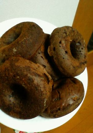 HMで作る焼きﾄﾞｰﾅﾂ☆ﾁｮｺﾚｰﾄ-レシピのメイン写真
