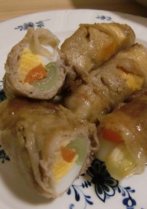 こっくり味の3色肉巻き-レシピのメイン写真