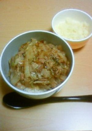 白菜×バジルde激旨丼-レシピのメイン写真