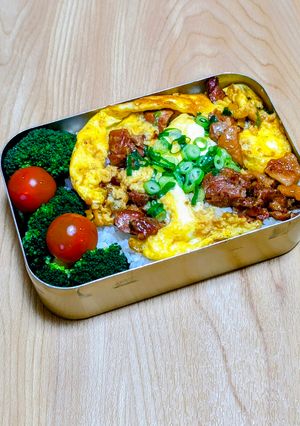 焼き鳥缶の親子丼-レシピのメイン写真