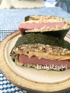 ポークツナ玉子のおにぎらず-レシピのメイン写真
