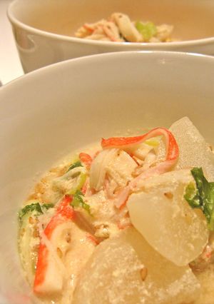かぶとカニかま☆豆乳＆ごましゃぶ煮-レシピのメイン写真