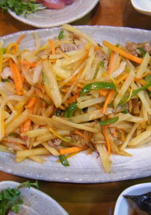 ｼﾞｬｶﾞｲﾓ野菜炒め-レシピのメイン写真