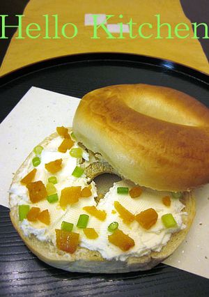 からすみとクリームチーズのベーグルサンド-レシピのメイン写真