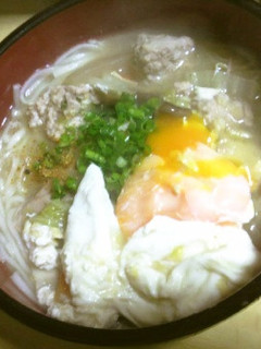根菜&肉団子のあったかスープ“で”うどん-レシピのメイン写真