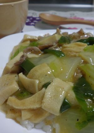 和だけじゃない!高野豆腐で中華風どんぶり-レシピのメイン写真