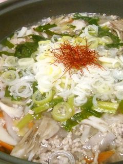 体が温まる!生姜たっぷり☆豚ひき肉鍋-レシピのメイン写真