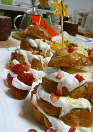 簡単!!クリスマスにツリーケーキ*-レシピのメイン写真