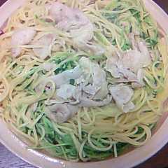 豚バラと豆苗のパスタ-レシピのメイン写真