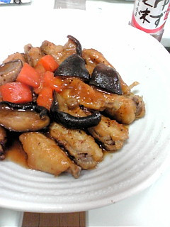 手羽中のこってり煮物♪-レシピのメイン写真