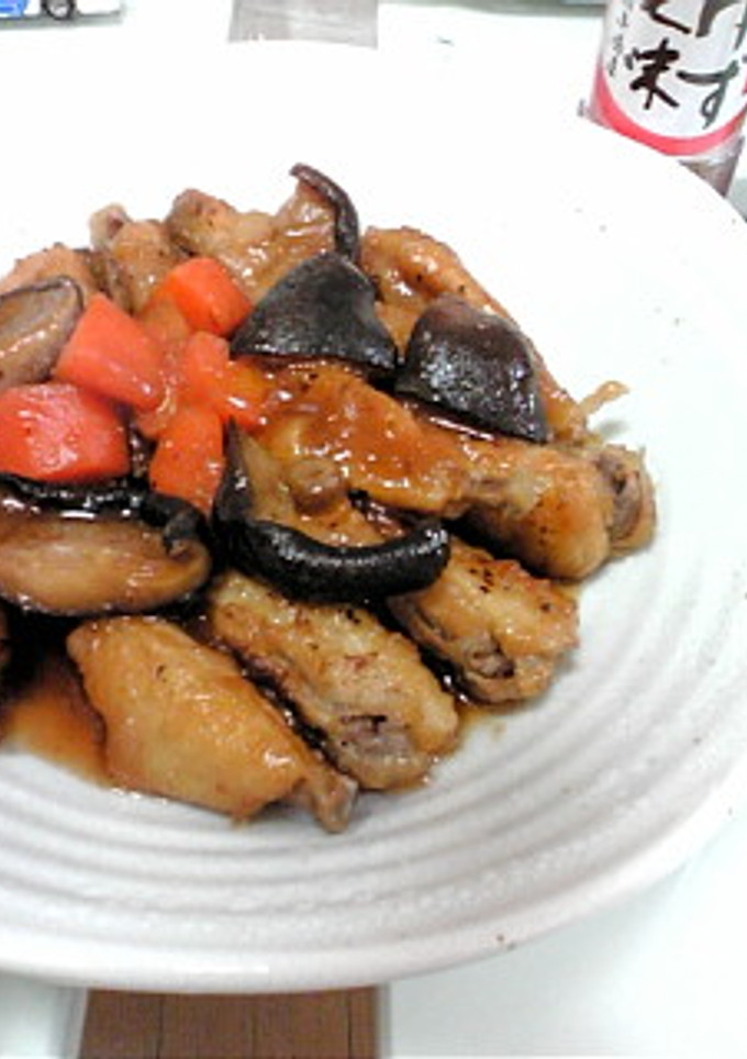 手羽中のこってり煮物♪-レシピのメイン写真